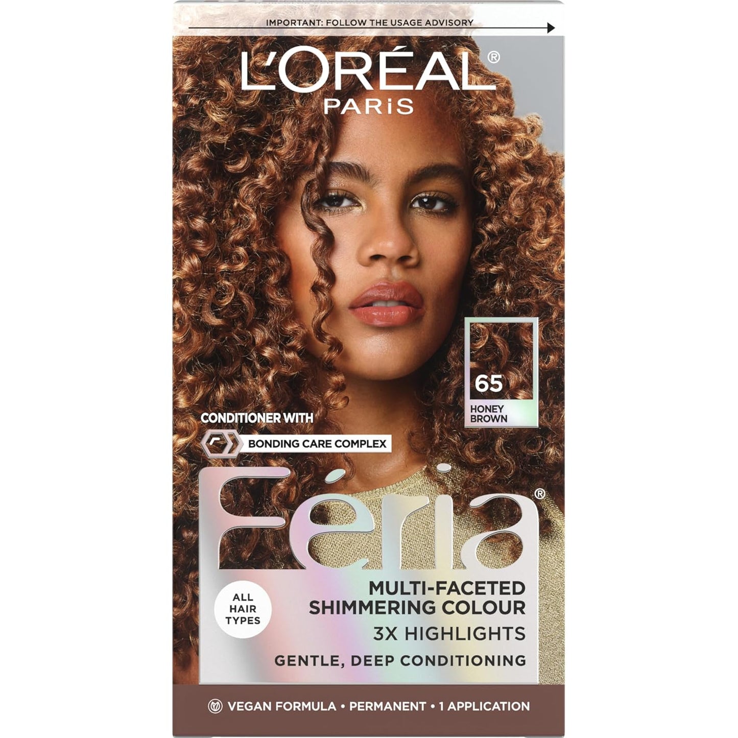 L’Oreal Paris Feria Hair Color - High Intensity Jet Black Dye for 3X Highlights | 1 Kit