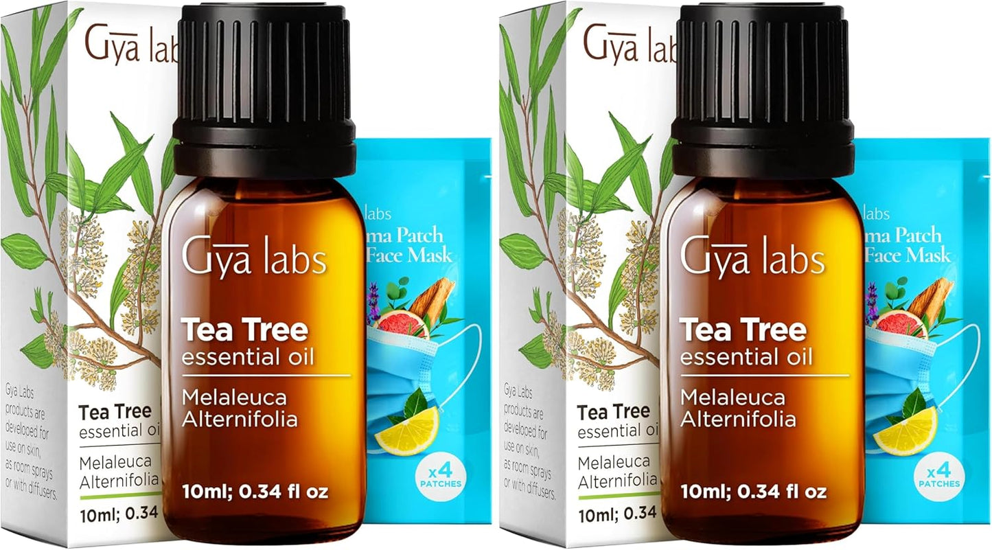 Pure Australian Tea Tree Essential Oil - 0.34 Fl Oz | Natural Oil for Hair, Skin, Diffuser & Aromatherapy