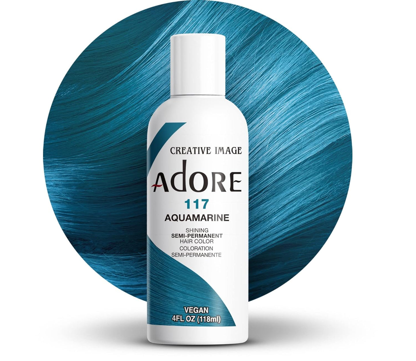 Adore Semi Permanent Hair Color - Mystic Grey | Vegan, Ammonia-Free Hair Dye | 4 Fl Oz