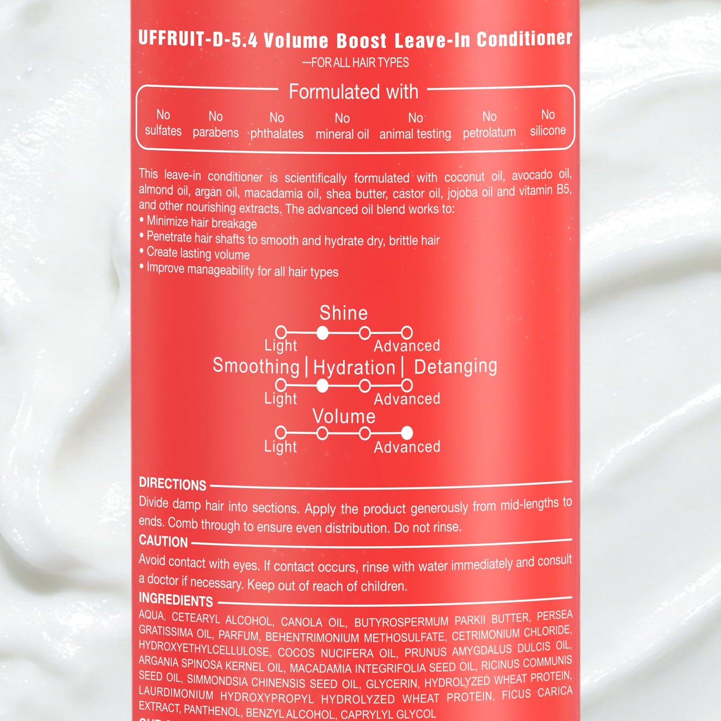 JBCA Leave-In Conditioner with Argan Oil & Vitamin B5, 8.45 fl oz