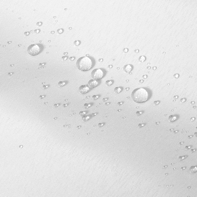 Waterproof Fabric Shower Curtain Liner - Soft Hotel Quality, Lightweight & Machine Washable | Standard Size 72x72, White
