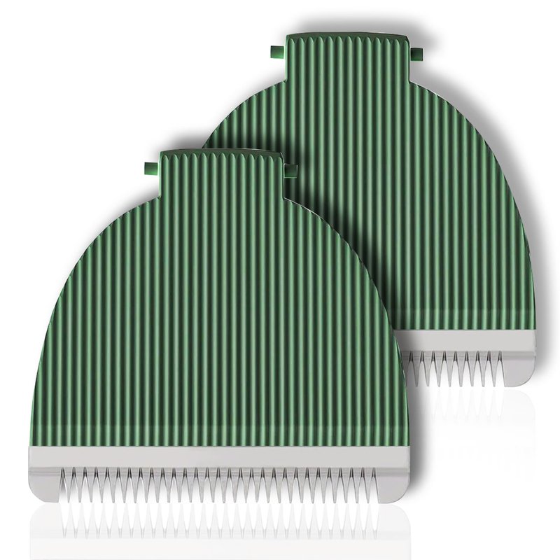 FAMELEC Compatible with Meridian Trimmer Blades, for Meridian Trimmer Replacement Blades Fit for Meridian Electric Body Trimmer, with Green Hygienic Ceramic Blade for Meridian Shaver (Onyx & Sage)