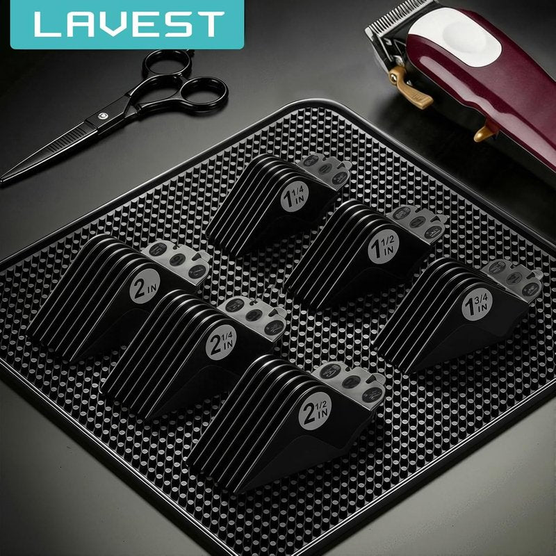 Clipper Guards Set - 6-Piece Replacement Guide Set for Wahl Clippers | Fits 1.25" to 2.5", Black