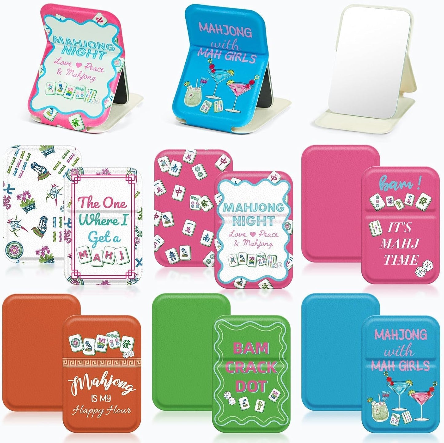 Boho Rainbow Compact Mirror Set - 12 Mini Purse Mirrors with Inspirational Quotes | Perfect Gifts for Women, Teachers & Nurses