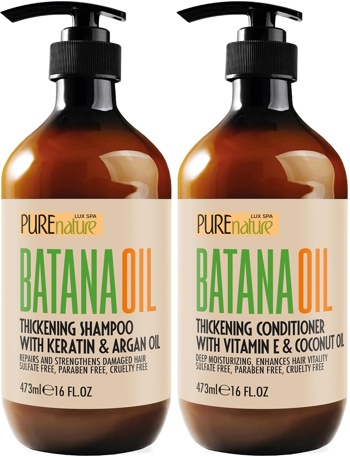 Oily Hair Shampoo and Conditioner Set - Sulfate-Free Moisturizing Formula for Flaky Scalps | 16 Fl Oz (Set of 2)
