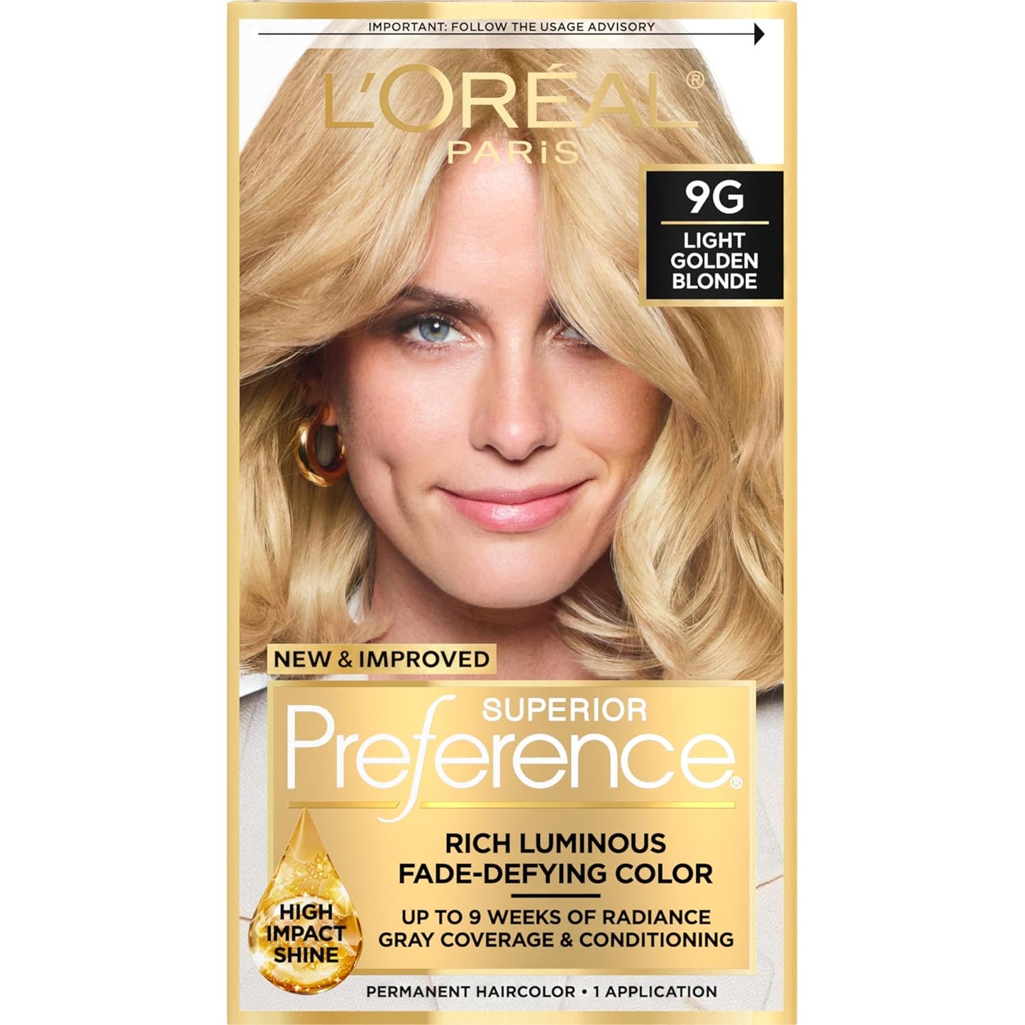 L'Oreal Paris Hair Color - Superior Preference Dark Ash Blonde 7A | Fade-Defying Permanent Dye for 9 Weeks of Radiance
