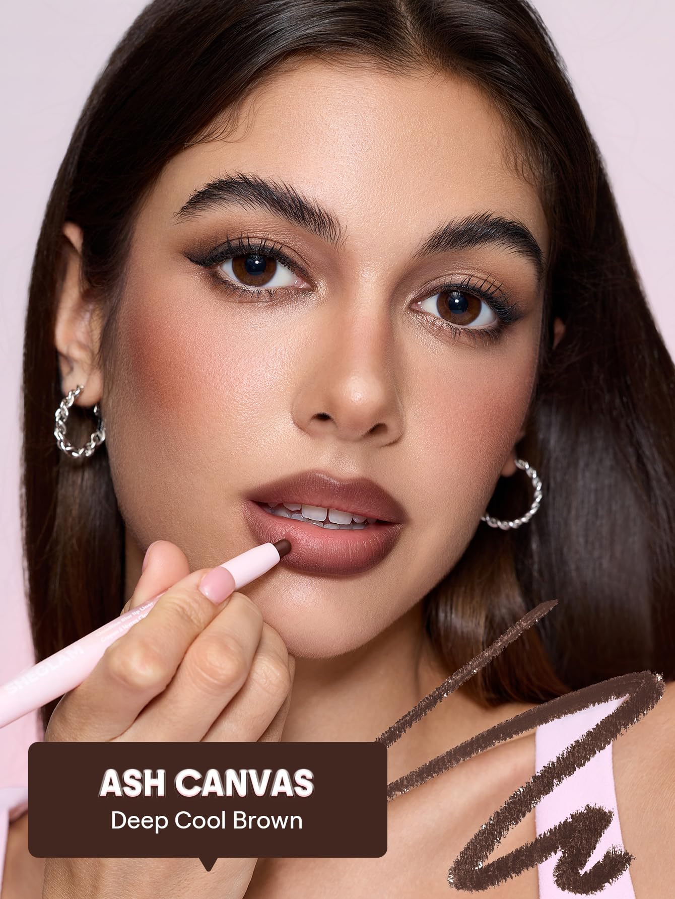 SHEGLAM Cloudline Blur Lip Liner Long Lasting,Vegan & Cruelty-Free Lip Stain-Petal Flush