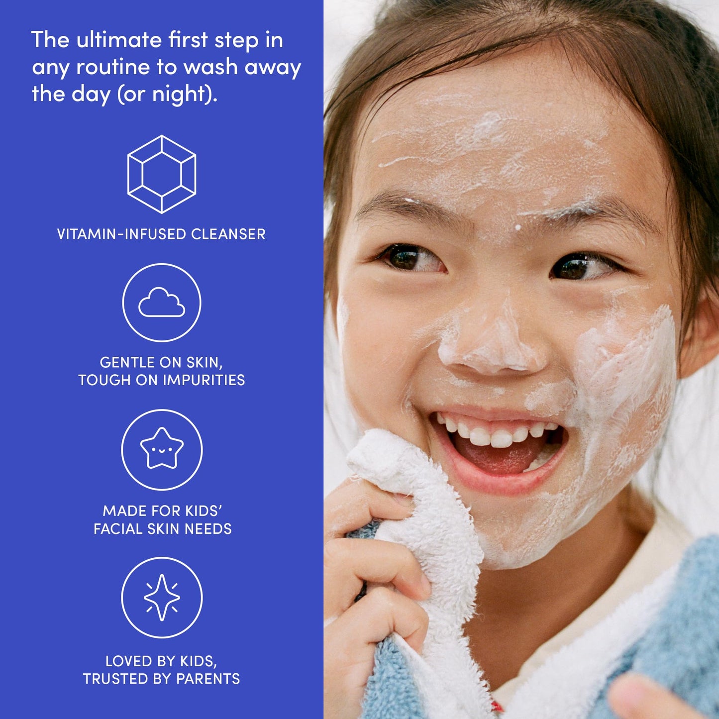 Evereden Kids Face Wash: Cool Peach, 3.4 fl oz. | Gentle Skin Care | Non-toxic and Clean Ingredients | Skin Care for Kids