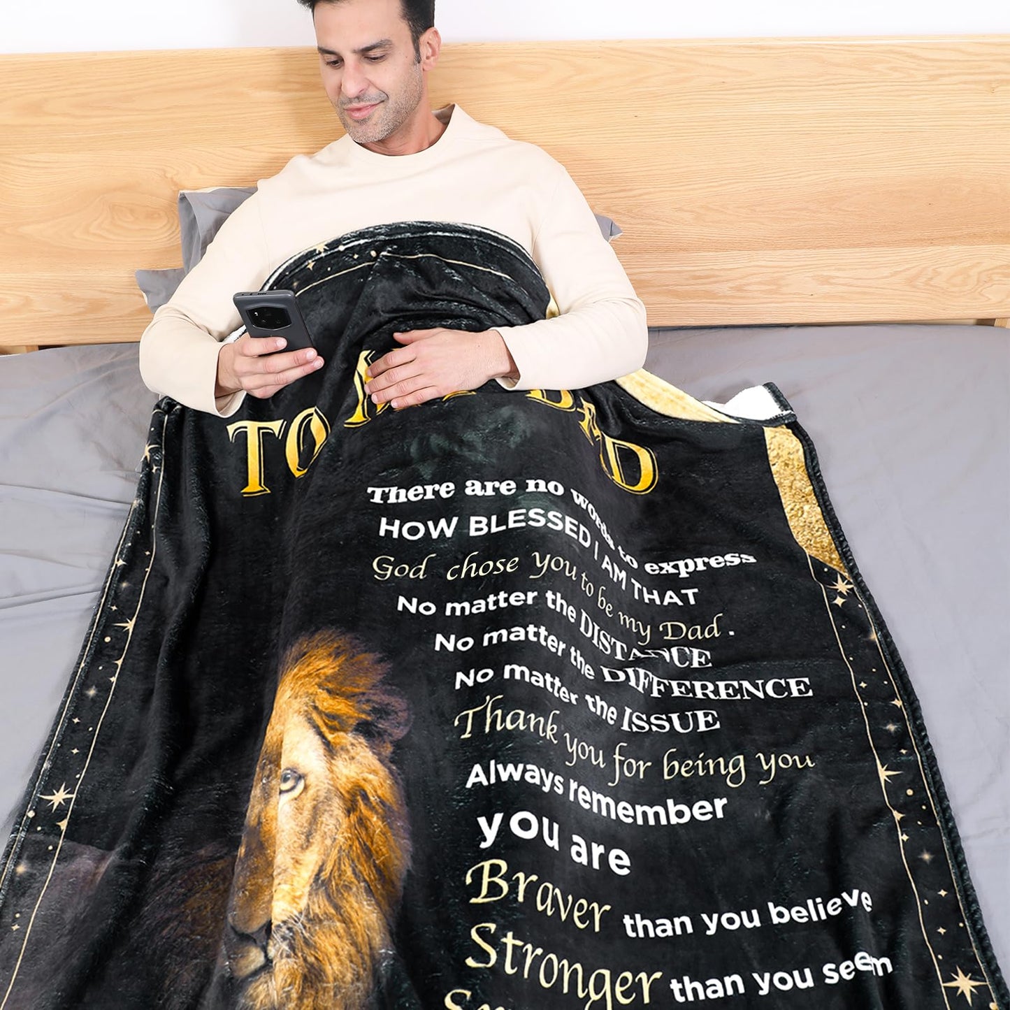 Favwgik Gift for Dad Birthday Gift, Girl Dad Gifts for Fathers Day from Daughter, Fathers Birthday Gifts Ideas, Birthday Gift for Dad from Son, Dad Blanket from Daughter 50”*70”