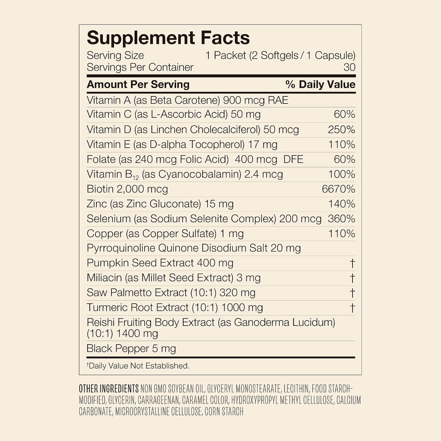 VEGAMOUR GRO+ Hair Growth Supplements - Advanced Density Formula for Thicker Hair