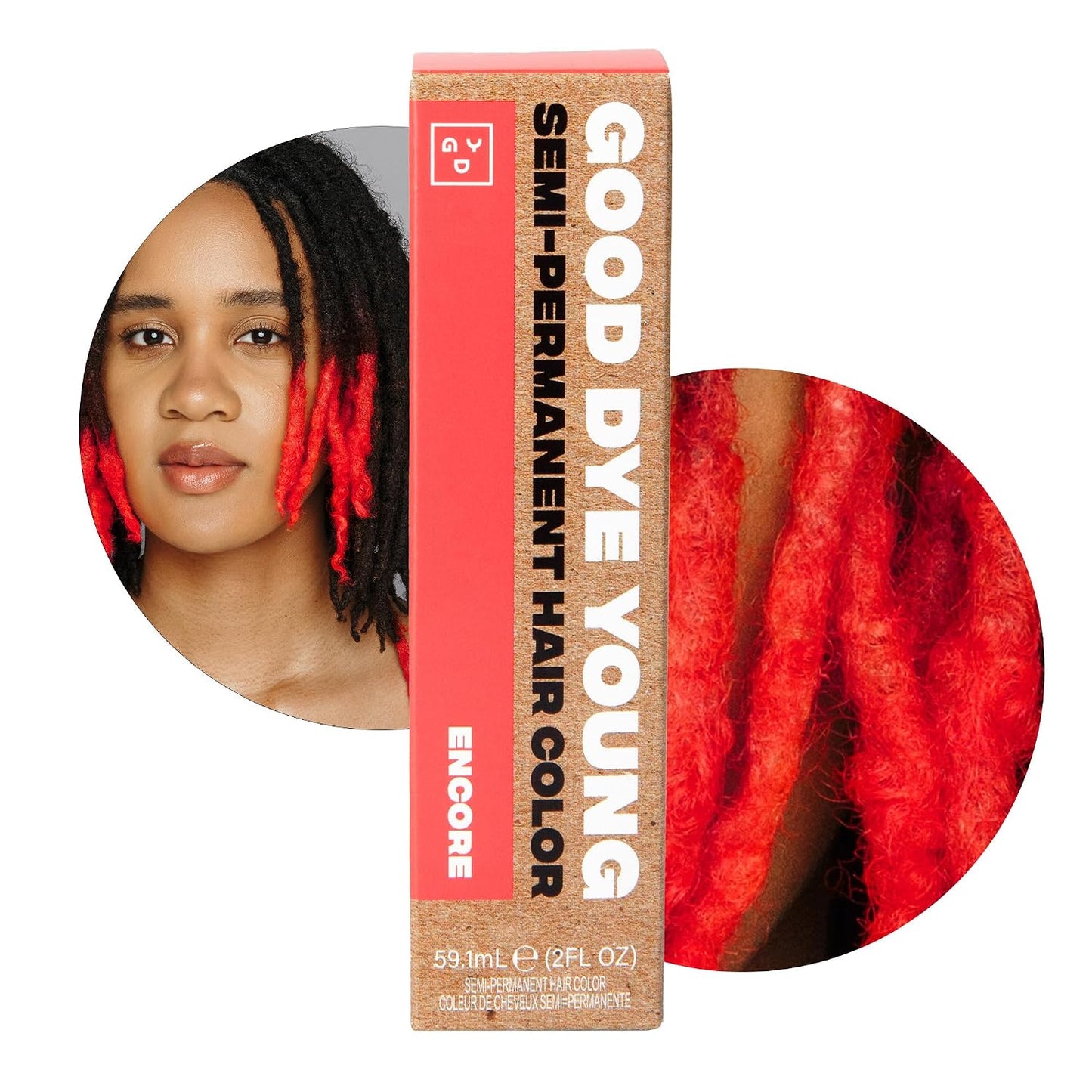 Good Dye Young Semi-Permanent Hair Color - UV-Protective Conditioning in Blue Ruin | PPD-Free, Vegan, Lasts 15-24 Washes