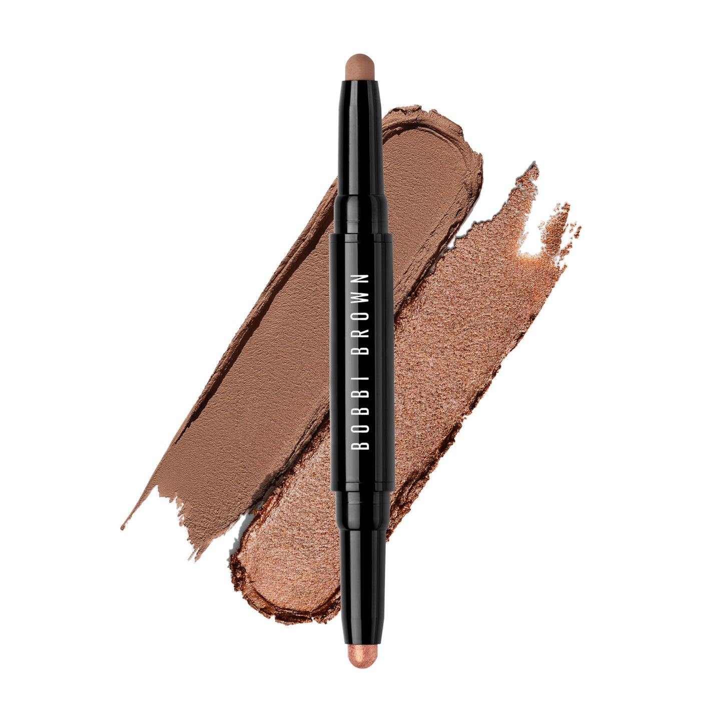 Bobbi Brown Dual-Ended Long-Wear Cream Shadow Stick | Swipe & Go Cream Eyeshadow Stick | 24-Hour Wear for Effortless Eyes, 0.06 Ounce, Heat Ray/Biscotti