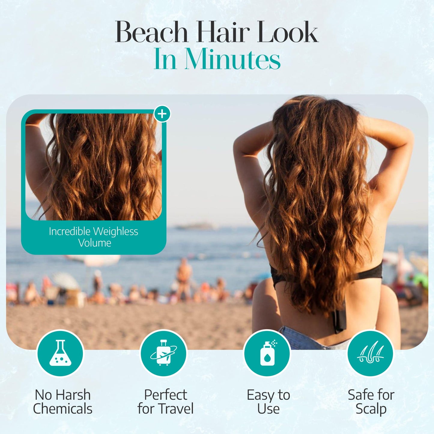 All Goods Alta 10oz Sea Salt Spray for Hair – Texturizing & Volumizing Sea Salt Mist for Beach Waves, Matte Finish & Natural Hold – For Men & Women - All Day Hold.