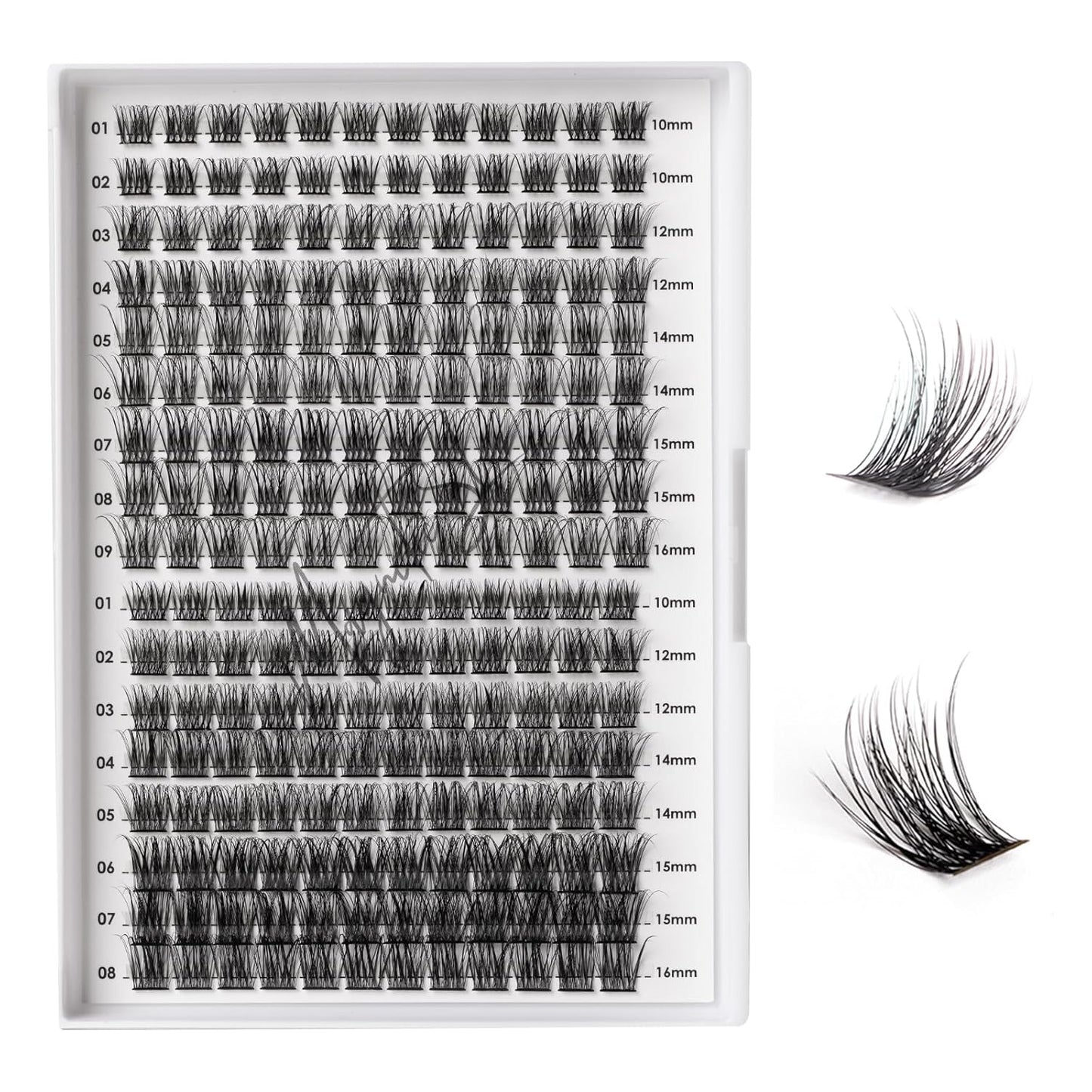 Lash Clusters - 480 Multi-Style False Eyelash Extensions | 10-20mm Thick 60D-100D for DIY Beginners