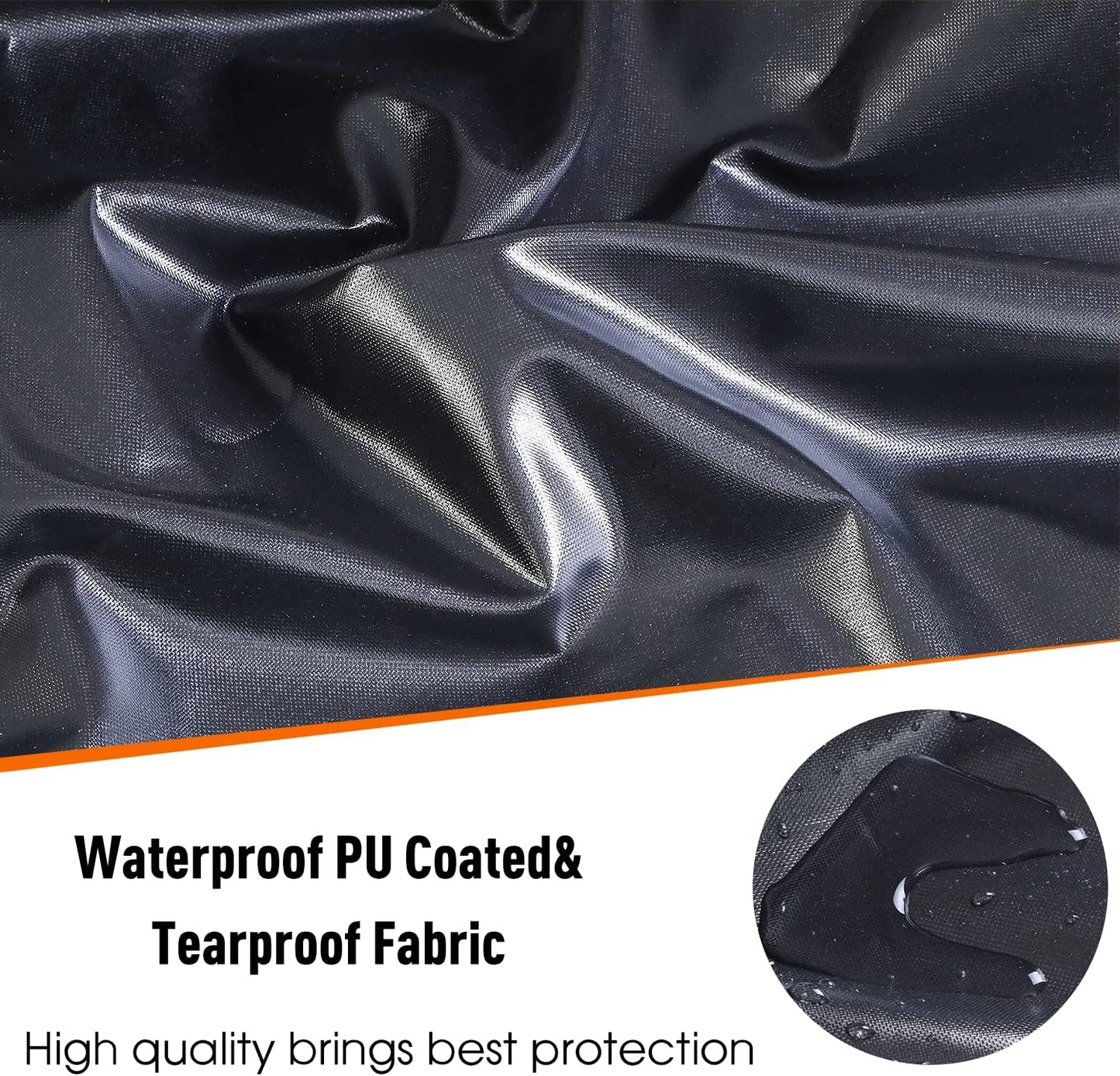 Patio Furniture Covers - Waterproof Outdoor Table & Chair Protection | Heavy Duty 600D, 108" L x 82" W x 27.9" H