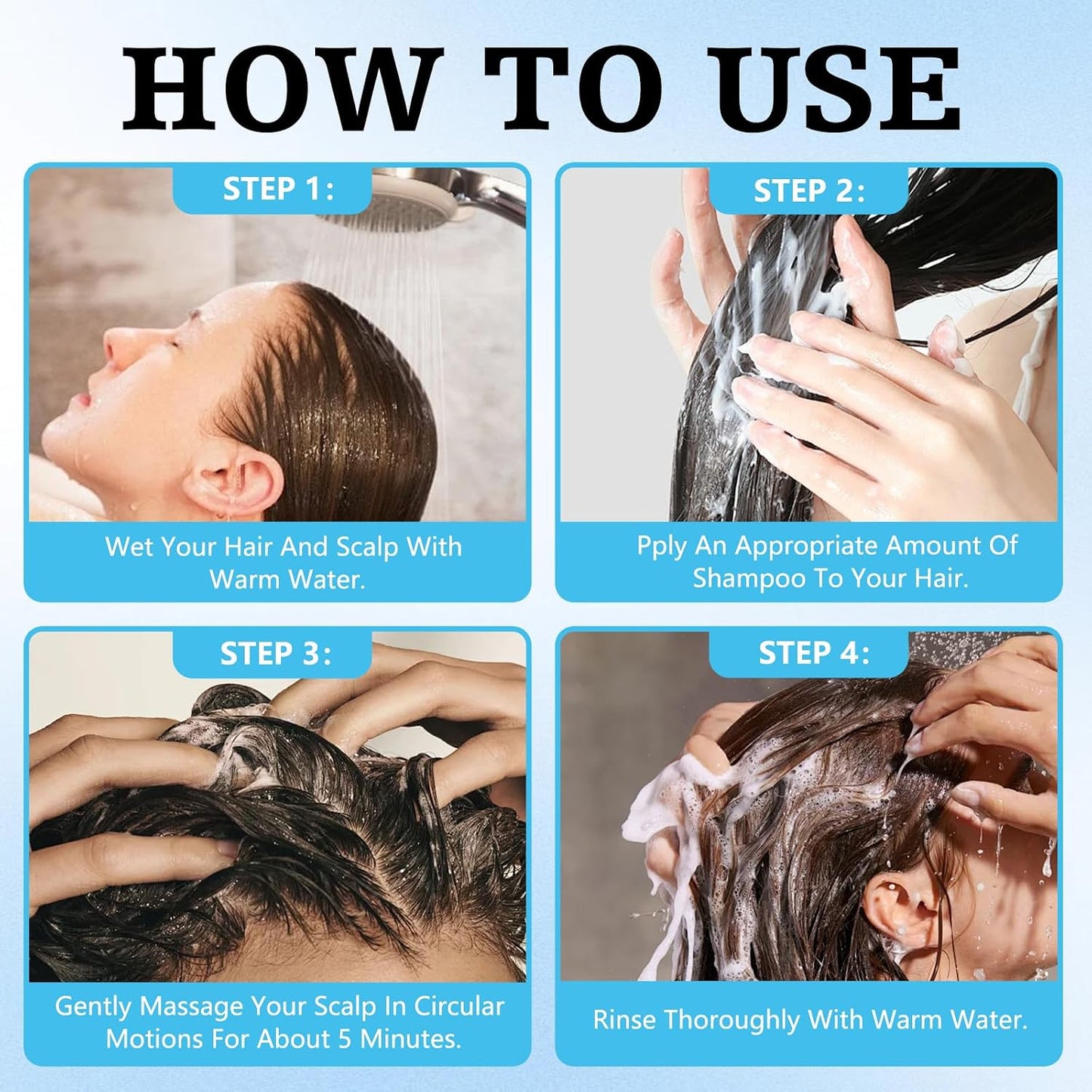 Minoxidil Shampoo for Hair Growth - Anti Hair Loss Treatment for Thinning Hair & Receding Hairline | 1 PCS