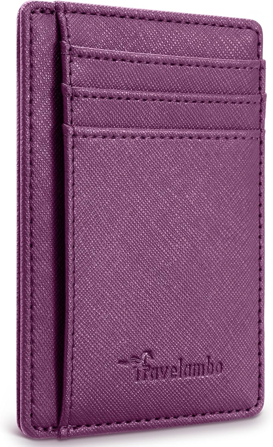 Minimalist Leather RFID Blocking Slim Wallet - Medium Size for Front Pocket Use