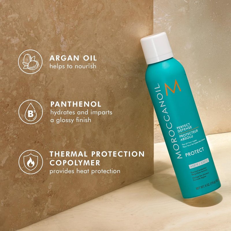 Moroccanoil Perfect Defense | Heat Protectant Spray for Hair Care - 6.8 oz