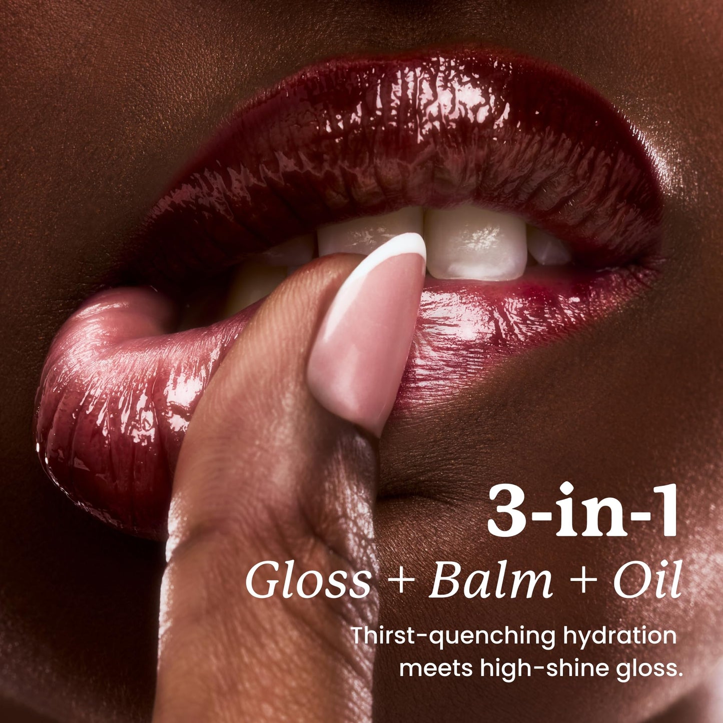 Sacheu Lip Elixir Hydrating Lip Gloss, High-Shine, Bunny Ear (Clear)