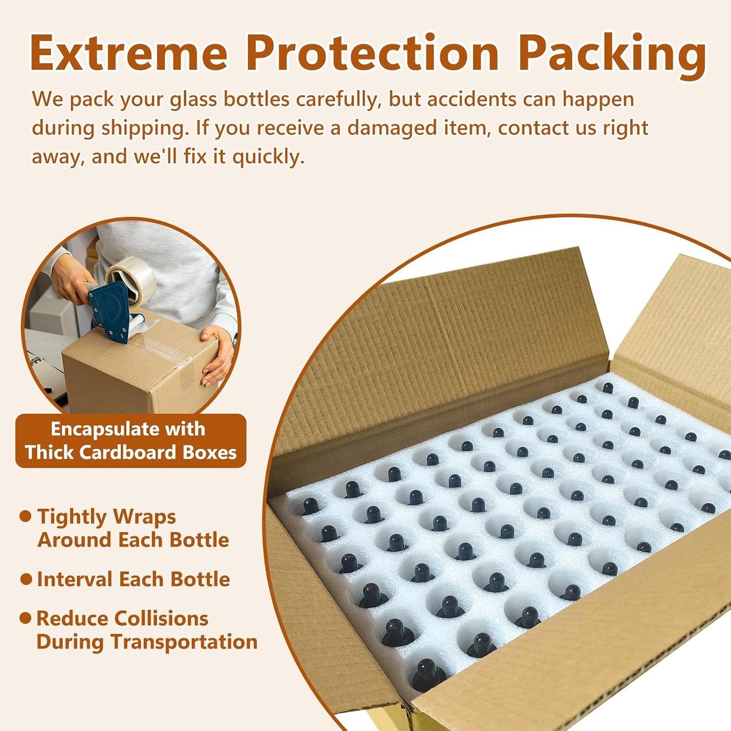 60 Pack 1oz Eye Dropper Bottles - Leakproof Amber Glass for Essential Oils & Tinctures | 30ml Travel Size