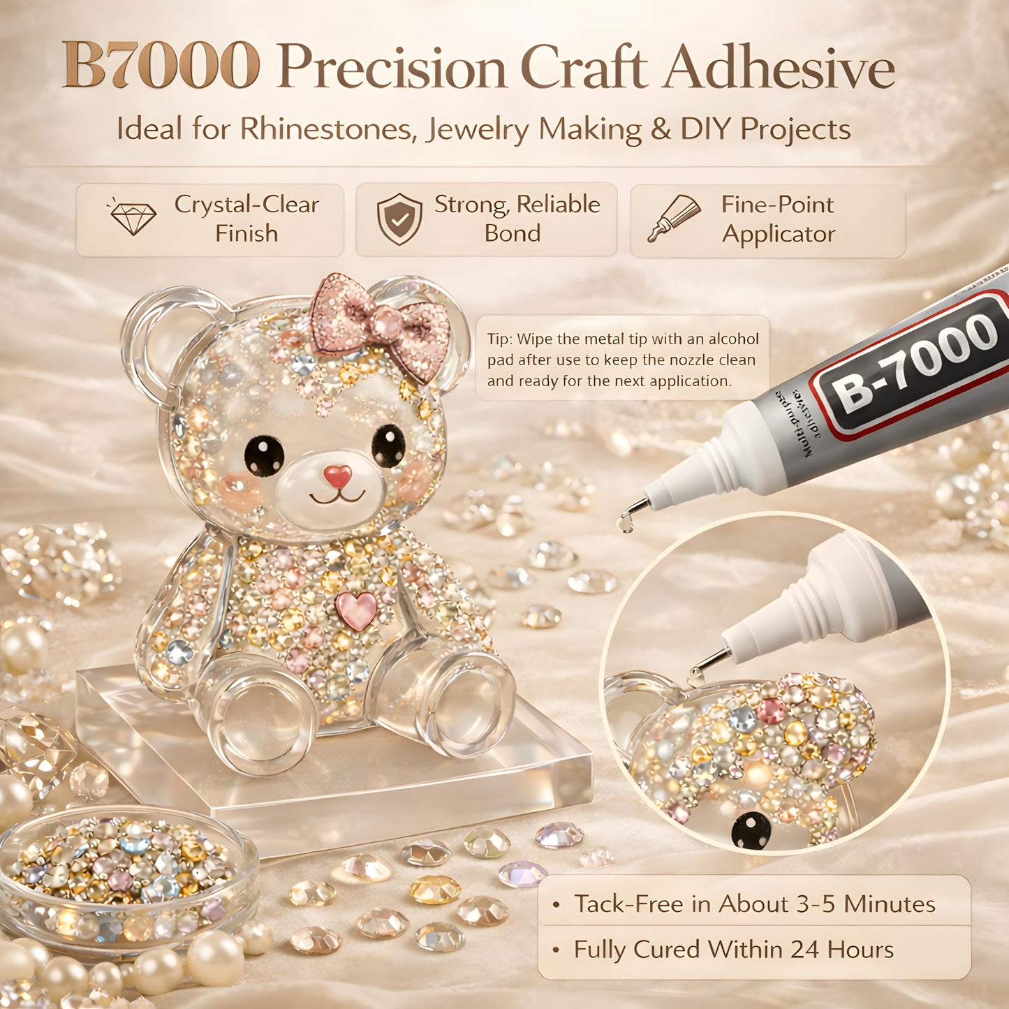 SHATANG Bedazzling Kit with Rhinestones, 40000 Pcs 40 Colors 3mm Flatback Resin Jelly Rhinestones with 3 B7000 Glues and Tools, Large Rhinestone Kit for Tumblers, Shoes, Phone Cases, Crafts