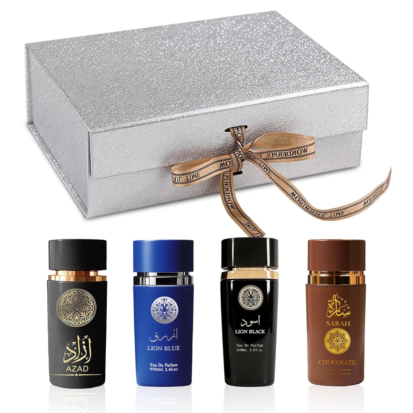 Men's Cologne Gift Set - Luxury Fragrance Collection in Premium Box | Perfect Valentine's Day Gift - 4 x 3.4 FL oz