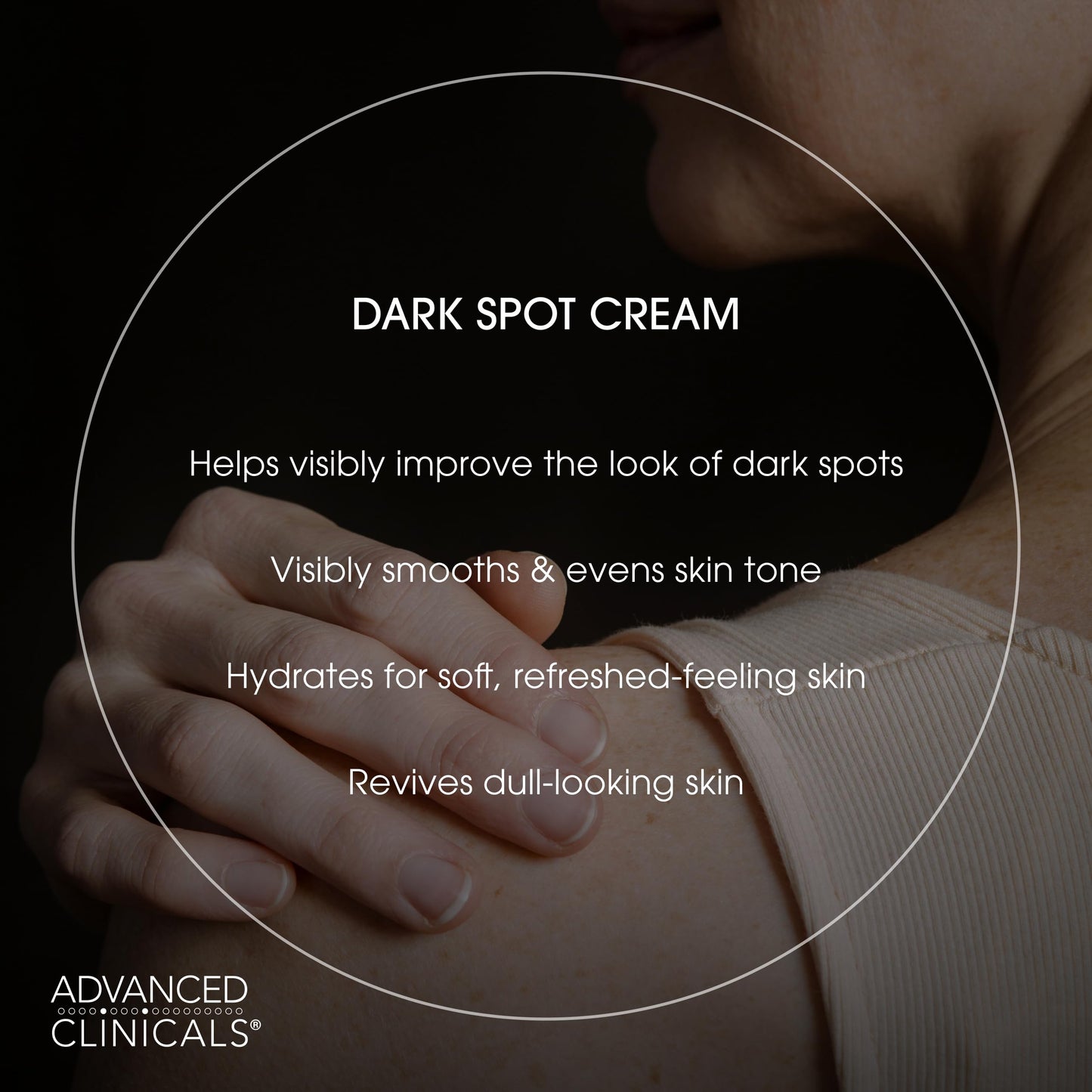 Advanced Clinicals Dark Spot Vitamin C Cream For Face, Hand & Body Lotion, Anti Aging Therapeutic Skin Care Moisturizer Lotion Reduces Appearance Of Age Spots, Blotchy Skin, & Wrinkles, Large 8 Fl Oz