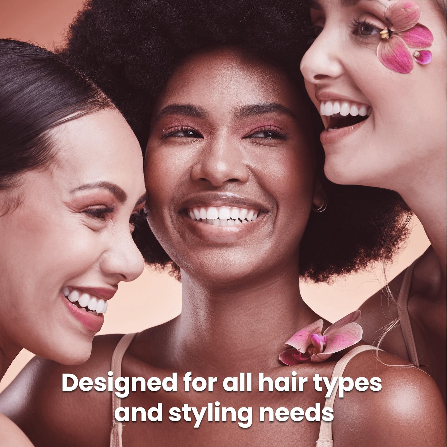Hair Dryer with Diffuser, Surfit Blow Dryer, Foldable Travel Hairdryer, 110,000 RPM Professional Ionic Hair Dryer for All Hair Types, 1 Min Fast Drying, Precision Styling, No Heat Damage