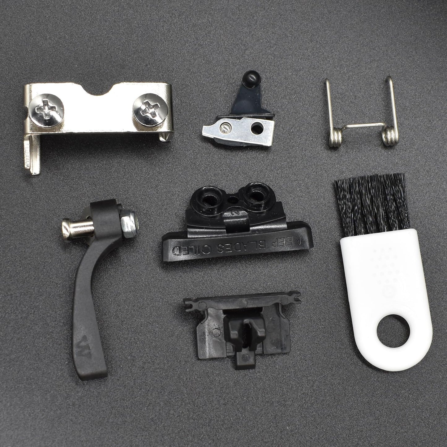 Professional Hair Clipper Repair Parts, Adjusting Lever, Power Switch, Spring Tension, Cam Follower, Lever Base, Latch Plate, Screws Compatible with Wahl Magic Clip 8148/8504/8591/1919 Hair Clippers