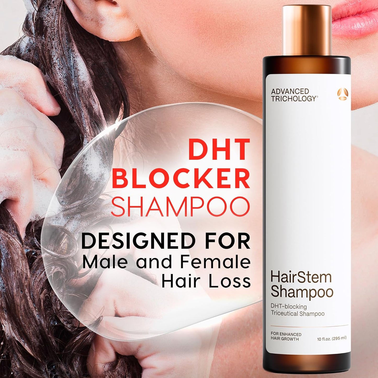 HairStem DHT Blocker Shampoo for Hair Growth | Biotin & Saw Palmetto - 10oz
