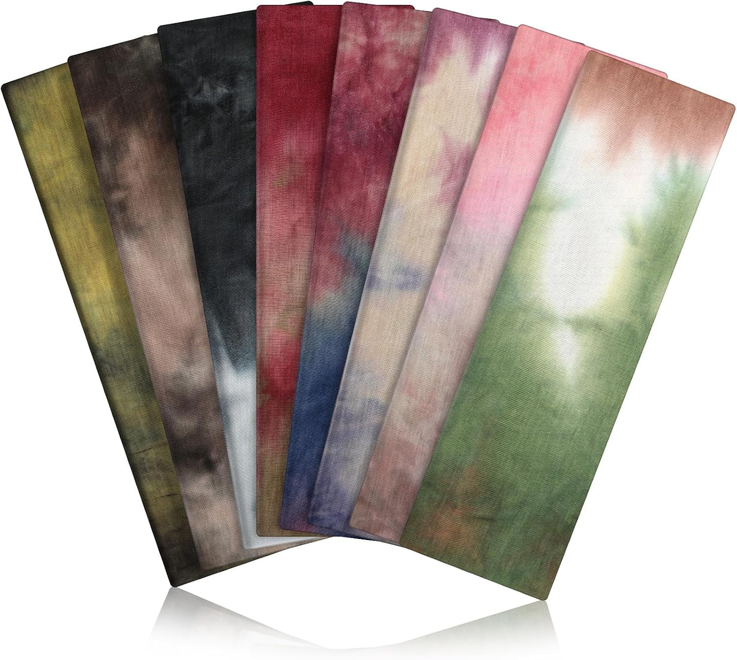 Non-Slip Sports Headbands - 8PCS Elastic Running Bands for Men & Women | Soft, Sweat-Absorbent Design