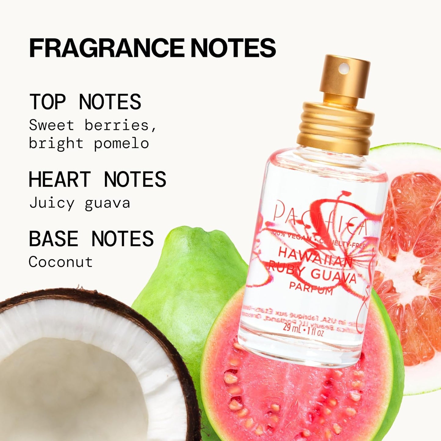 Pacifica Hawaiian Ruby Guava Hair Perfume | Alcohol-Free Body Fragrance Spray Mist - 6 oz, Vegan & Cruelty-Free