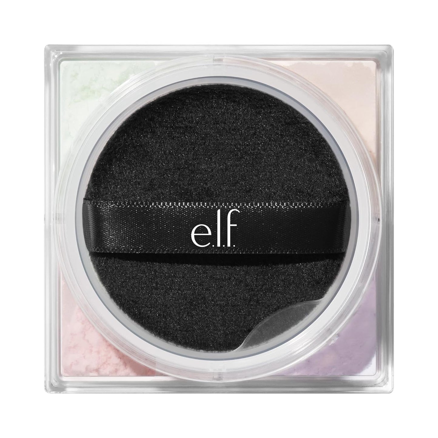 e.l.f. Set It Bright Powder Quad - Brightening Loose Setting Powder for Soft-Matte Radiance | Velvet Puff Included, Vegan, Light