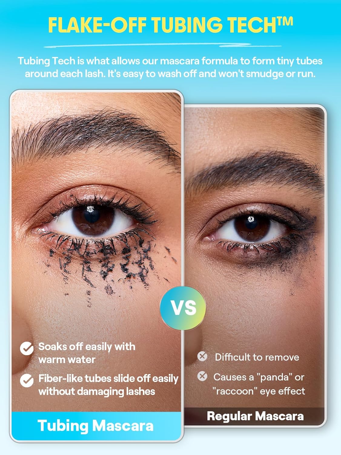 Lashlighter Infinite Tubing Mascara - Waterproof, Lengthening & Volume | Washable Formula