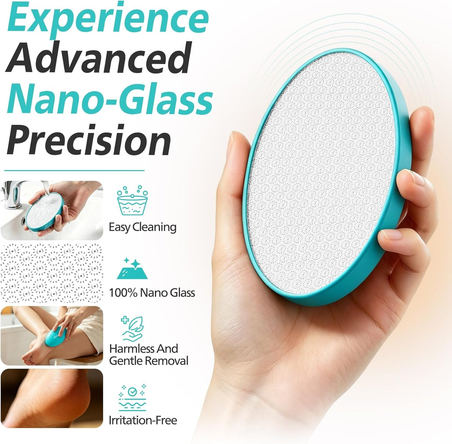 Nano Glass Foot File - Durable Hard Skin Remover & Pedicure Tool | Professional Callus Remover for Smooth Feet