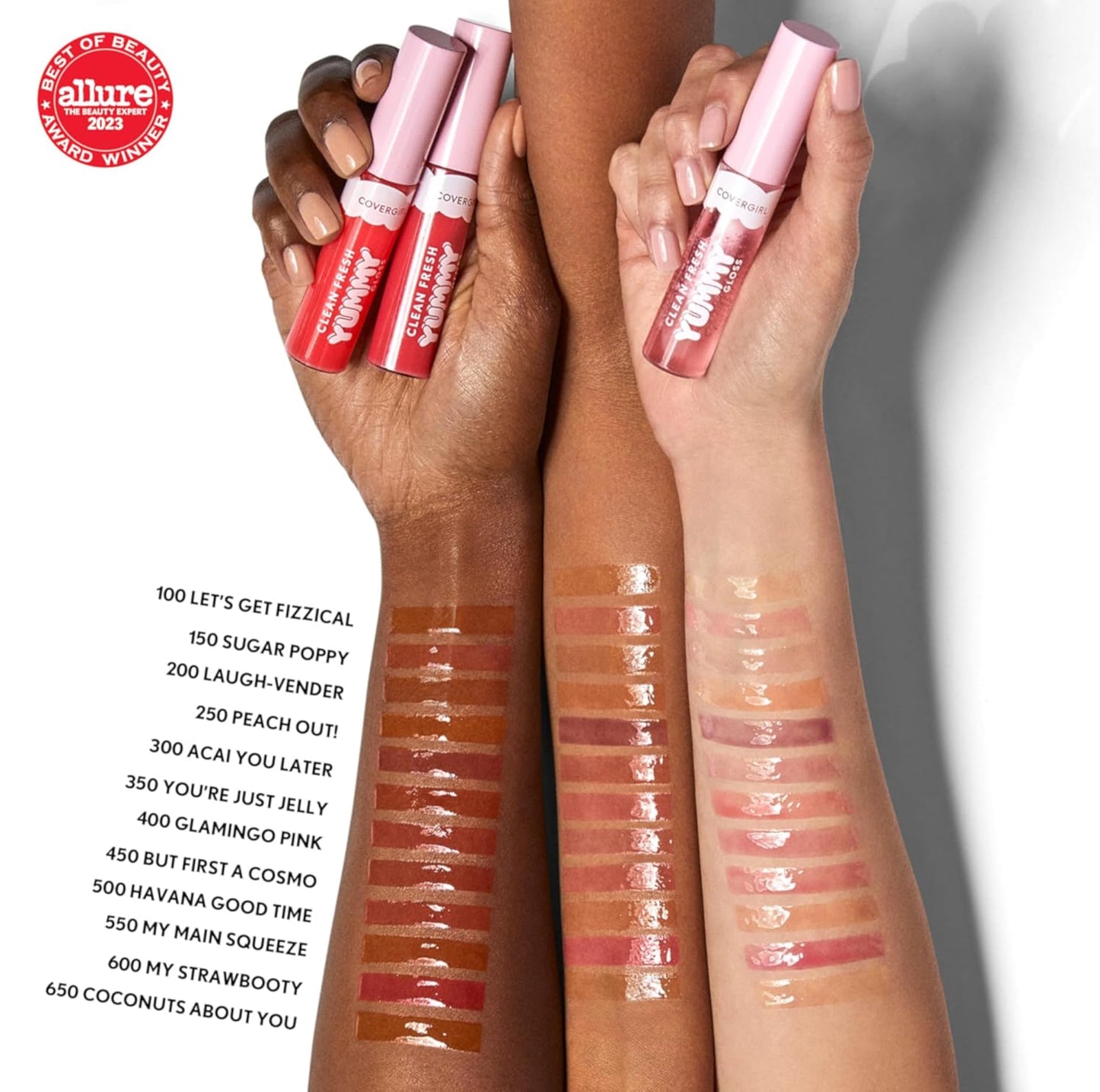 COVERGIRL Clean Fresh Lip Gloss - Sheer Vegan Formula with Natural Scents | 500 Havana Good Time, 0.33 fl oz