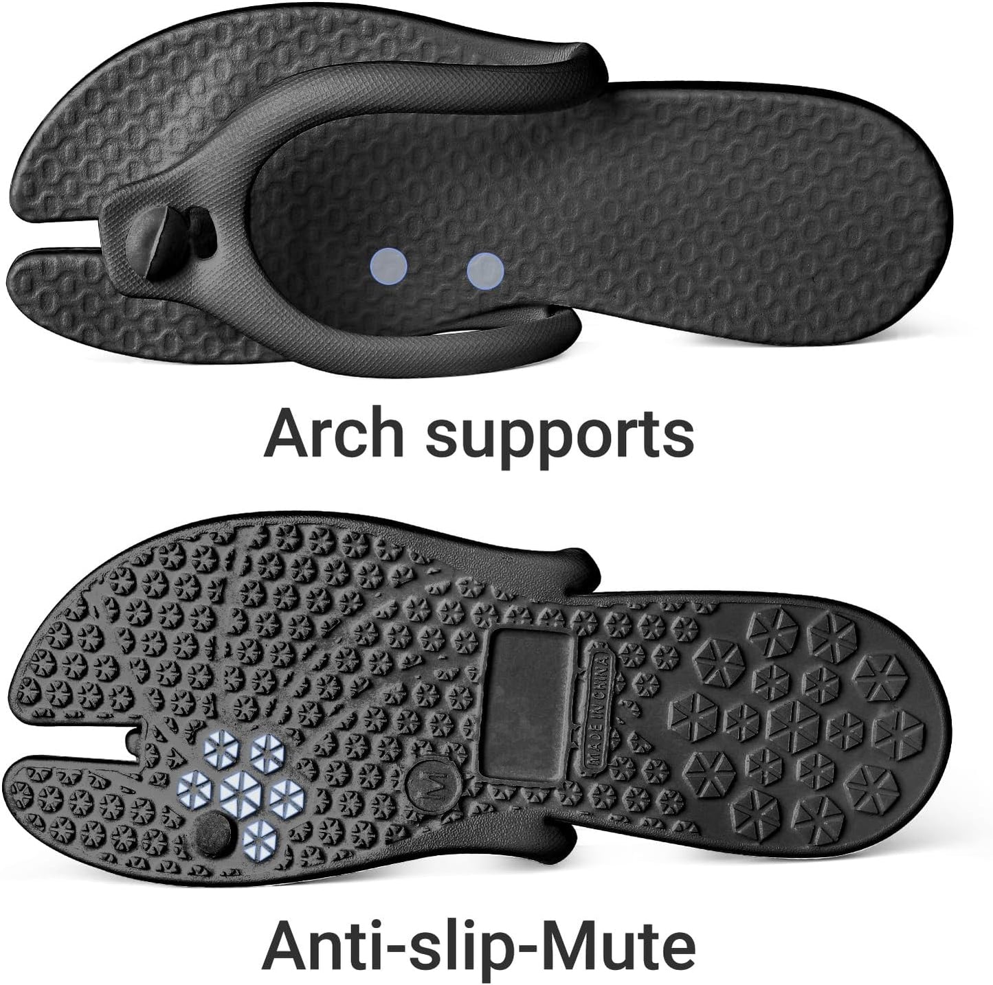 Foldable Travel Flip-Flops - Soft Non-Slip Shower Slides for Beach, Gym & Spa | Quick Dry Summer Sandals