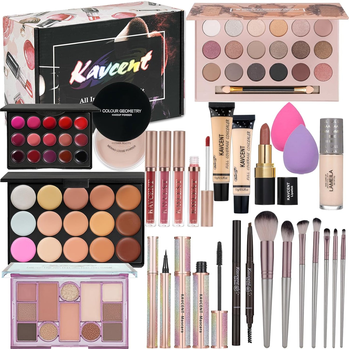 Makeup Set for Teens - Complete Makeup Kit with Eyeshadow Palette | Perfect Gift for Women & Girls