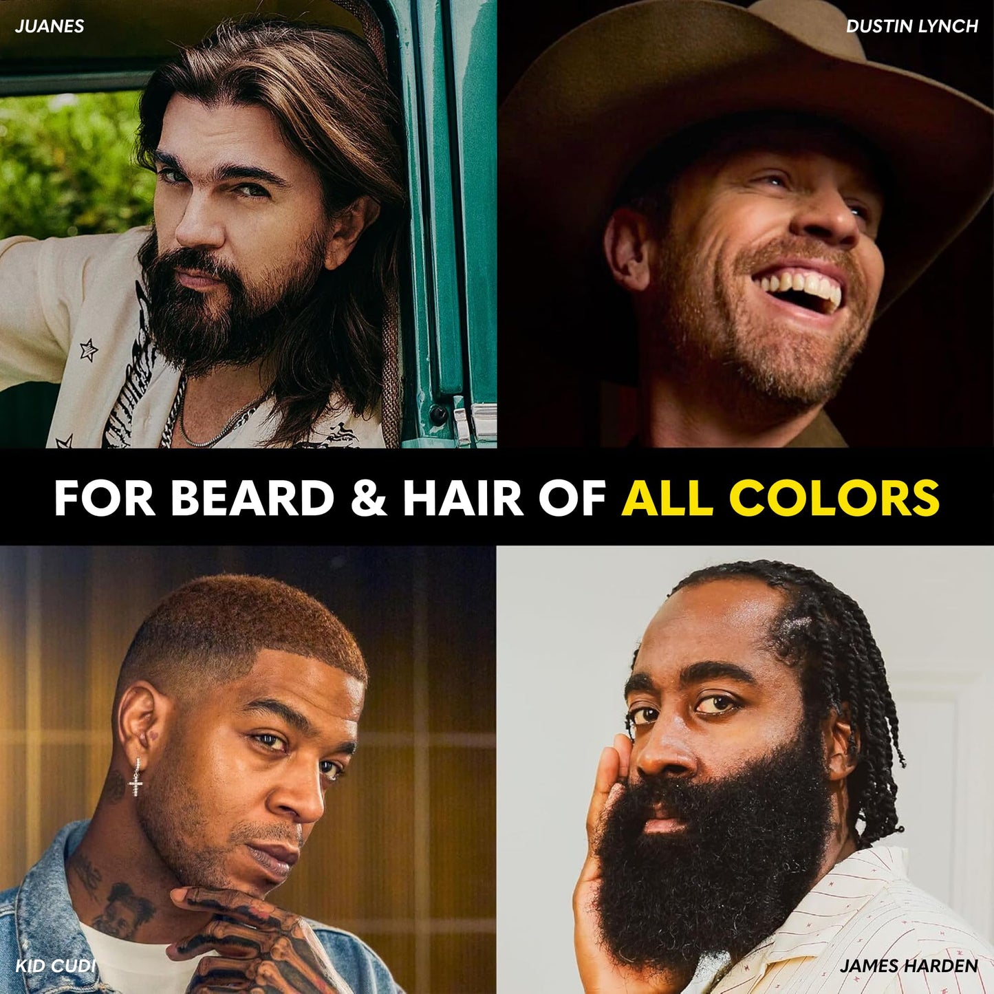 The Beard Club Permanent Hair and Beard Dye for Men – Professional Quality Mustache Dye, Hair Color for Men, Covers Grays, All in One Reusable 5 Minute Color Kit – Jet Black