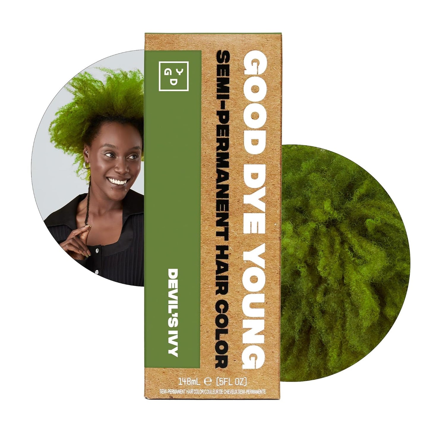 Good Dye Young Semi-Permanent Hair Color - Vegan Blue Hair Dye, Non-Damaging Formula | 5FL OZ, Lasts Up to 24 Washes