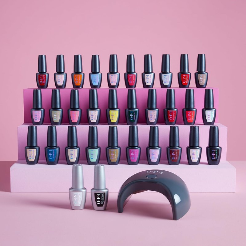 OPI GELement Gel Nail Polish System - DIY Salon Quality with LED Curing Lamp | Assorted Colors & Base/Top Coat | Vegan-Friendly