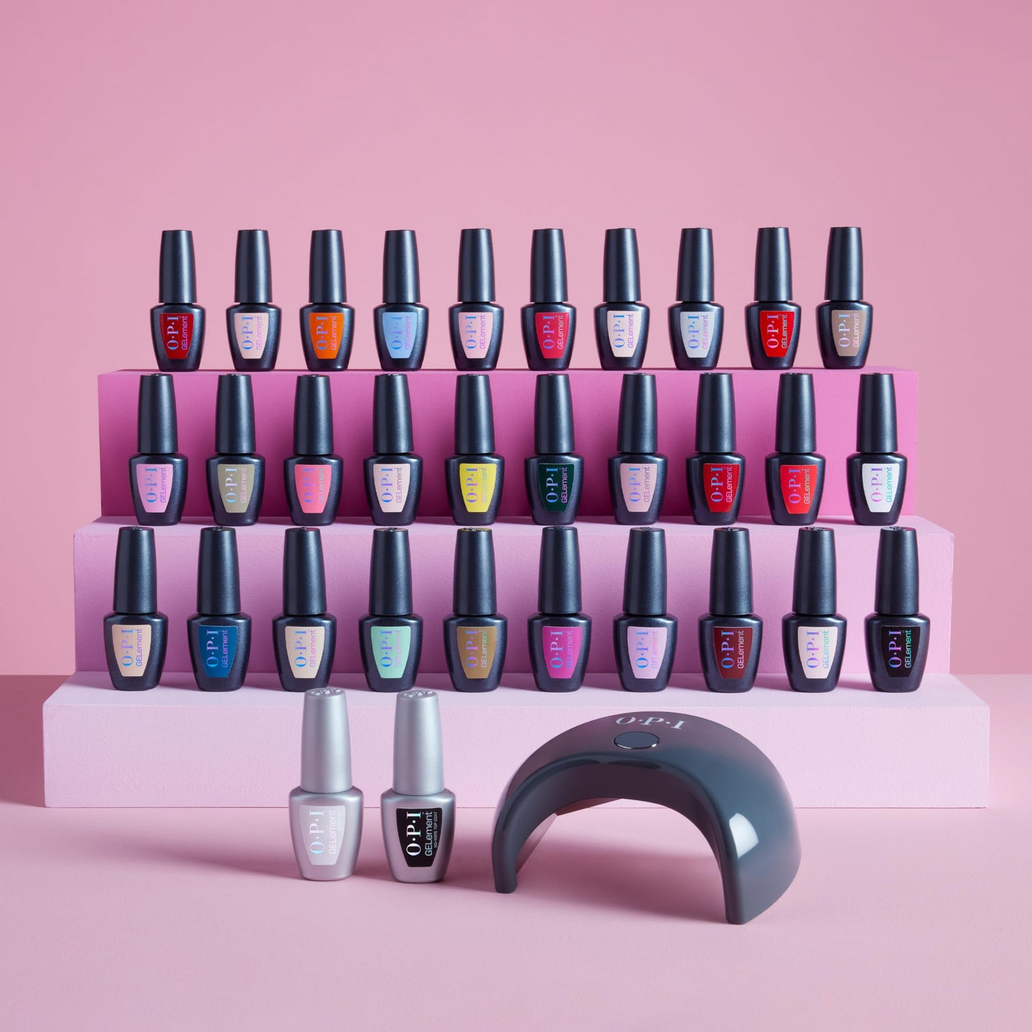 OPI GELement Clawberry Margarita | Opaque Bright Hot Pink Crème LED Cure Gel Nail Polish | DIY Salon Quality Gel Manicure | Vegan Formula, Durable Wear with High Shine Finish | 0.3 Fl Oz.