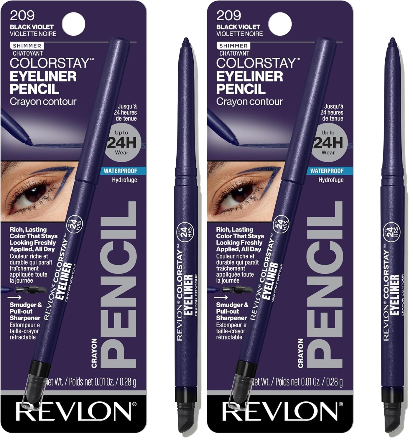 Revlon ColorStay Waterproof Eyeliner Pencil - Smudge-Proof Matte Finish, 203 Brown | 0.01 oz