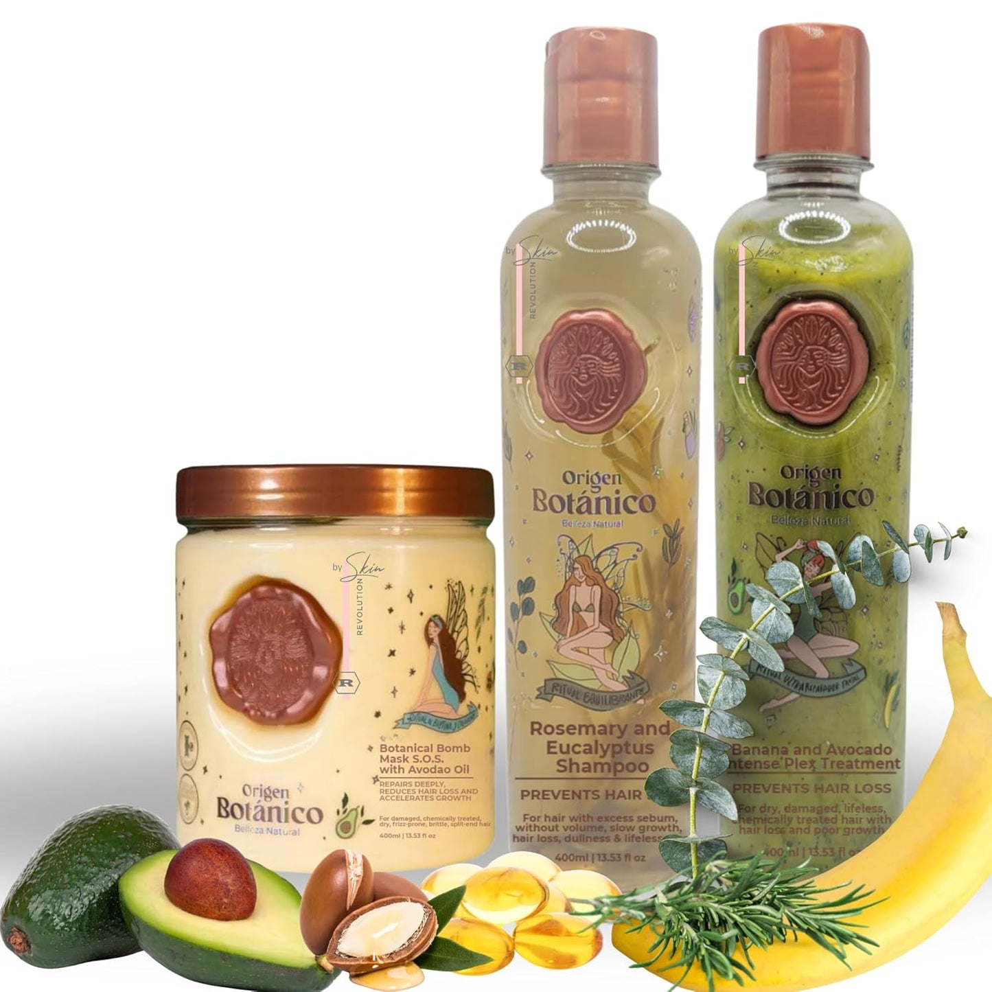 Organic Keratin Hair Treatment - Straighten, Repair & Relax | All-Natural Vegan Ingredients | 2-Piece Kit