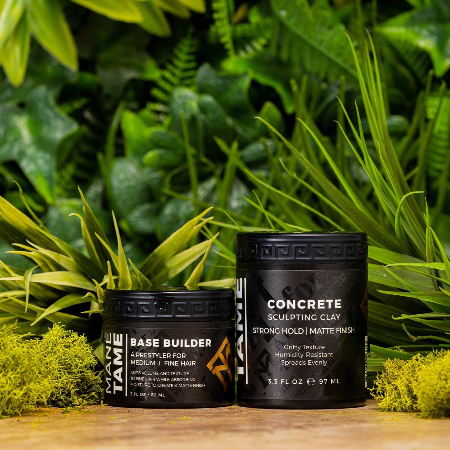MANE TAME Base Builder 2oz - Prestyling Hair Balm for Medium - Fine Hair, Adds Volume + Texture with a Matte Natural Finish