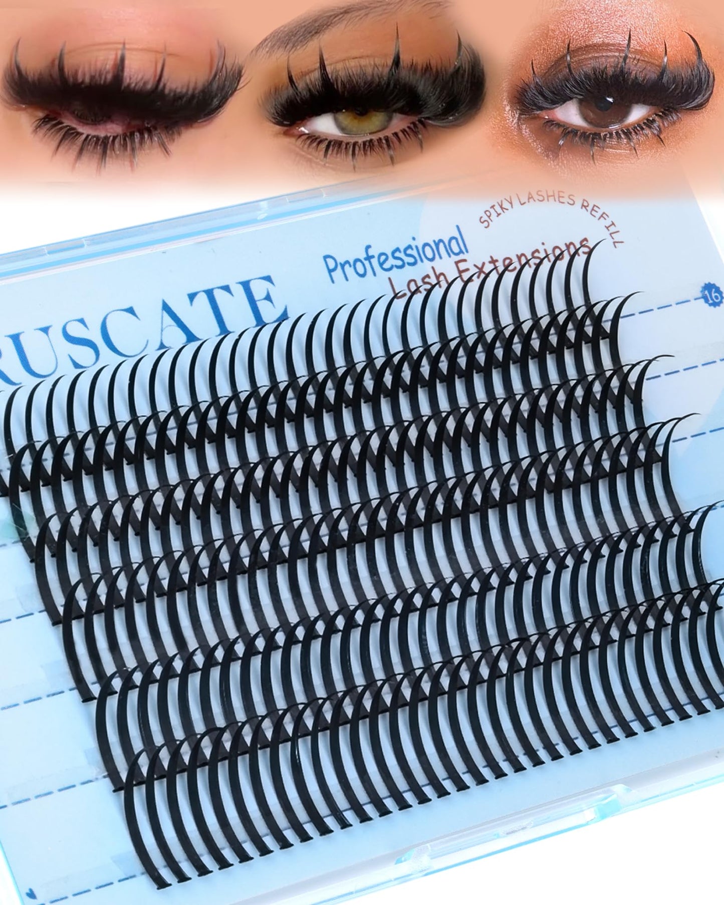 CORUSCATE Lash Clusters Spikes 16mm-22mm Lash Spikes Fairy Eyelash Spiky