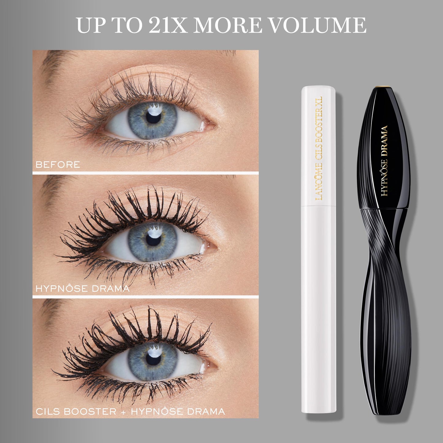 Lancôme Hypnôse Drama Extreme Volumizing Mascara - Up to 17x More Volume - Up to 24HR Wear- Lengthening & Volumizing - Dramatic Lash Look - Ultra Black - Suitable for Sensitive Eyes