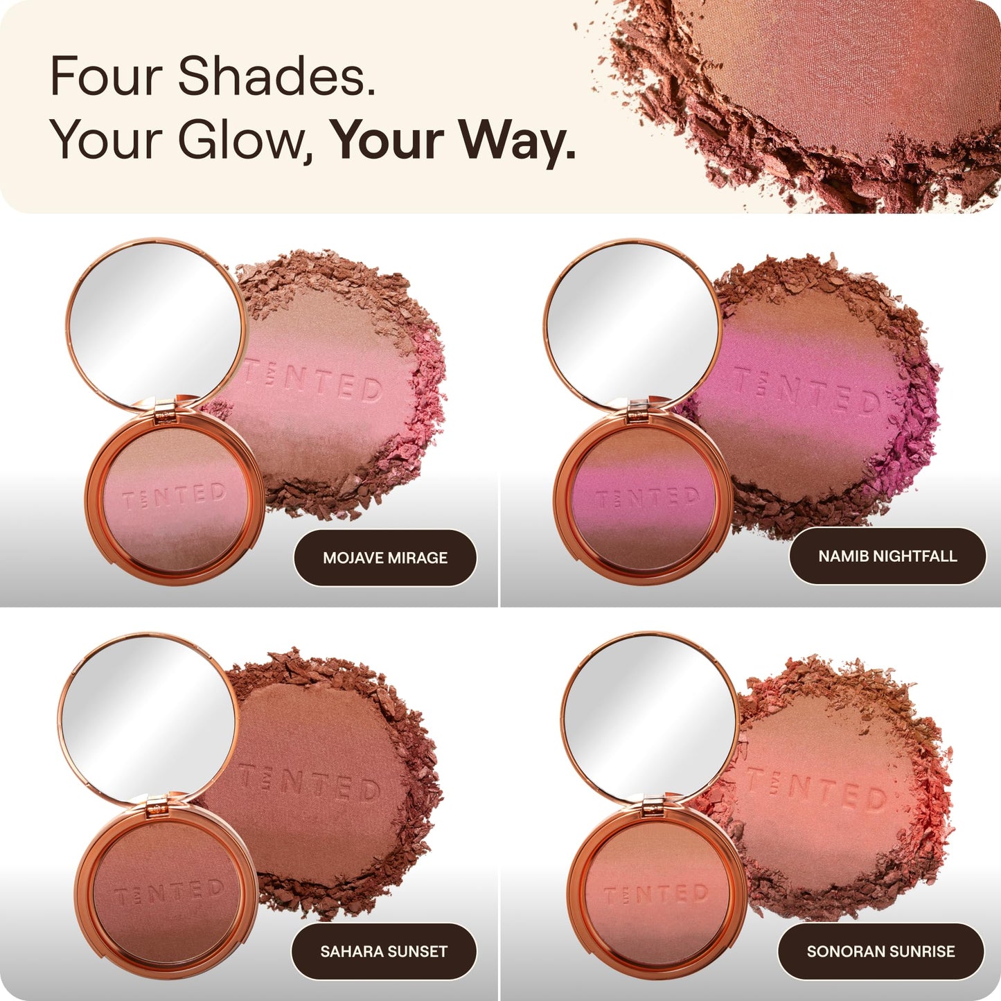 Live Tinted Huebeam Jumbo Gradient Blushing Bronzer - Lightweight, Highly-Pigmented, Buildable & Blendable - Sunkissed, Glowy, Even Toned Skin Face Blush and Bronzer - 15g / 0.5 oz