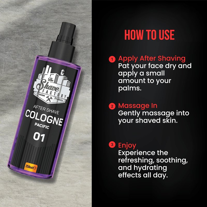 the shave factory After Shave Cologne Series (250ml (8.45 fl. oz), 04 Caribbean)