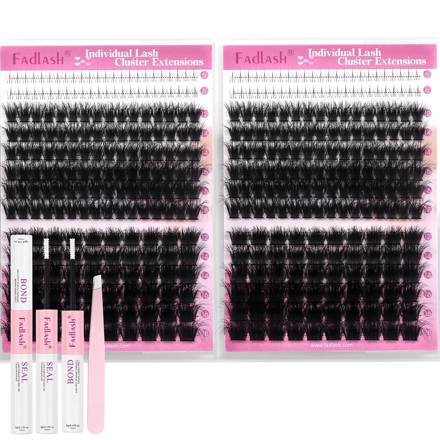 Eyelash Clusters - 80D & 100D D Curl Individual Lashes | 496PCS DIY Extensions 12-18mm